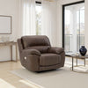 Ashley Rylee Recliner Chair | Power Headrest | Plush Chocolate Brown Leather