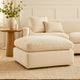 Ashley Elize Oversized Accent Ottoman | Beige Polyester | Soft Cushion | 42"
