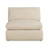 Ashley Elize Modular Armless Accent Chair | Beige Polyester | Plush Cushioned BM327309