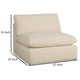 Ashley Elize Modular Armless Accent Chair | Beige Polyester | Plush Cushioned BM327309