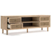 Ashley Ciel Large TV Media Console | 4 Drawers | 2 Shelves | Brown Wood | 72’’ BM327312