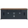 Ashley Docken TV Media Console | Open Fireplace Area | Blue Brown | 83’’ BM327314