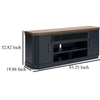 Ashley Docken TV Media Console | Open Fireplace Area | Blue Brown | 83’’ BM327314
