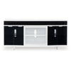 Ashley Ardon TV Media Console | Open Fireplace Area | White Black Wood | 72’’ BM327318