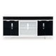 Ashley Ardon TV Media Console | Open Fireplace Area | White Black Wood | 72’’ BM327318