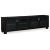 Ashley Bardi TV Media Console | Black Wood |4 Glass Doors | Metal | 85’’ BM327322