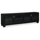 Ashley Bardi TV Media Console | Black Wood |4 Glass Doors | Metal | 85’’ BM327322