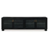 Ashley Bardi TV Media Console | Black Wood |4 Glass Doors | Metal | 85’’ BM327322