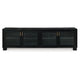 Ashley Bardi TV Media Console | Black Wood |4 Glass Doors | Metal | 85’’ BM327322