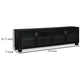 Ashley Bardi TV Media Console | Black Wood |4 Glass Doors | Metal | 85’’ BM327322