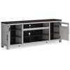 Ashley Darn TV Media Console | Open Space | Gray | Brown Acacia Wood | 88’’ BM327323