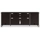 Ashley Darn TV Media Console | Open Space | Gray | Brown Acacia Wood | 88’’ BM327323