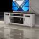 Ashley Darn TV Media Console | Open Space | Gray | Brown Acacia Wood | 88"