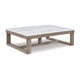 Ashley Aska Cocktail Coffee Table | Block Profile | Marble | 56" Taupe Gray
