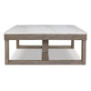 Ashley Aska Cocktail Coffee Table | Block Profile | Marble | 56’’ Taupe Gray BM327326
