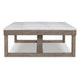Ashley Aska Cocktail Coffee Table | Block Profile | Marble | 56’’ Taupe Gray BM327326