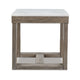 Ashley Aska Side End Table | Block Profile | Marble | 24’’ Taupe Gray Wood BM327327