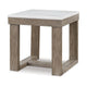 Ashley Aska Side End Table | Block Profile | Marble | 24’’ Taupe Gray Wood BM327327