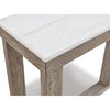 Ashley Aska Sofa Console Table | Block Profile | Marble Top | 64’’ Taupe Gray BM327328