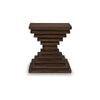 Ashley Reem Side End Table | Square Geometric Hourglass | 28’’ Dark Brown BM327329