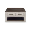 Ashley Barb Coffee Table | 2 Drawers and Lift Top | 36’’ Gray Acacia Wood BM327331
