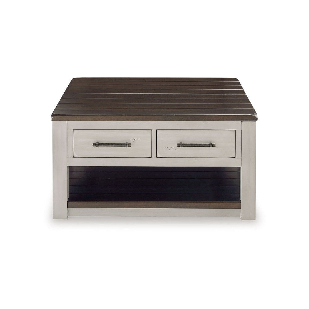 Ashley Barb Coffee Table | 2 Drawers and Lift Top | 36’’ Gray Acacia Wood BM327331