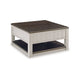 Ashley Barb Coffee Table | 2 Drawers and Lift Top | 36’’ Gray Acacia Wood BM327331