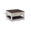 Ashley Barb Coffee Table | 2 Drawers and Lift Top | 36’’ Gray Acacia Wood BM327331