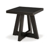 Ashley Dani Side End Table | Angled Legs | Square 24’’ Black Hardwood Top BM327337