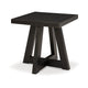 Ashley Dani Side End Table | Angled Legs | Square 24’’ Black Hardwood Top BM327337