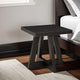Ashley Dani Side End Table | Angled Legs | Square 24" Black Hardwood Top