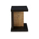 Ashley Copa Chairside End Table | Dual USB Port | 22’’ Oak Brown and Black BM327342