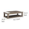 Ashley Aska Lift Top Coffee Table | Caster Wheels | 56’’ Weathered Gray Wood BM327344