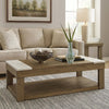Ashley Aska Lift Top Coffee Table | Caster Wheels | 56" Weathered Gray Wood