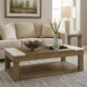 Ashley Aska Lift Top Coffee Table | Caster Wheels | 56" Weathered Gray Wood