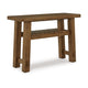 Ashley Ack Sofa Console Table | Slatted Shelf | Block legs | 48" Brown Wood