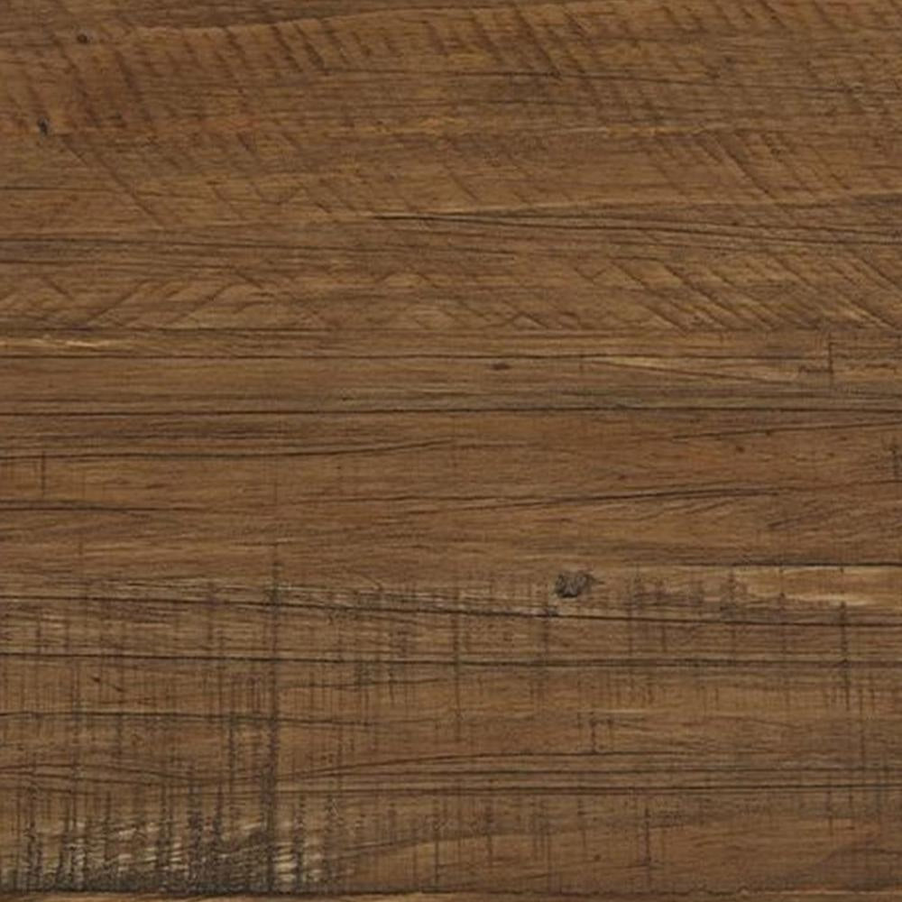 Ashley Ack Round Cocktail Coffee Table | Block Legs | 40’’ Brown Pine Wood BM327352