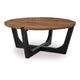 Ashley Leyi Round Coffee Table | Angled Legs | 44’’ Brown Mango Wood Top BM327354
