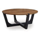 Ashley Leyi Round Coffee Table | Angled Legs | 44’’ Brown Mango Wood Top BM327354