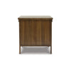 Ashley Chip Side End Table | Dual Door Cabinet | 26’’ Rustic Brown Wood Frame BM327357