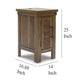 Ashley Chip Chairside End Table | Cabinet | 2 USB Ports | 17’’ Brown Wood BM327358