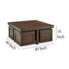 Ashley Olaf Coffee Table and 4 Nesting Stools Set | Brown Wood | Polyester BM327360