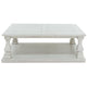 Ashley Dyne Cocktail Coffee Table | Plank Top | Balusters | 54’’ White Wood BM327362