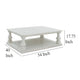 Ashley Dyne Cocktail Coffee Table | Plank Top | Balusters | 54’’ White Wood BM327362