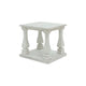 Ashley Dyne Side End Table | Plank Top | Baluster Legs | 27" White Hardwood