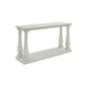 Ashley Dyne Sofa Console Table | Plank Top | Baluster Base | 60" White Wood