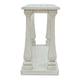 Ashley Dyne Sofa Console Table | Plank Top | Baluster Base | 60’’ White Wood BM327364
