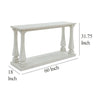 Ashley Dyne Sofa Console Table | Plank Top | Baluster Base | 60’’ White Wood BM327364