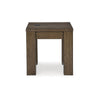 Ashley Wain Side End Table | Wireless Charging | Rectangular 24’’ Brown Wood BM327373
