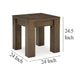 Ashley Wain Side End Table | Wireless Charging | Rectangular 24’’ Brown Wood BM327373